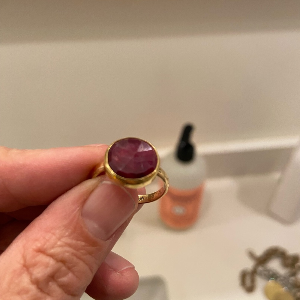 Gold And Ruby Ring - image 1